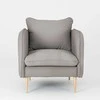 Fotelis Customform Kėdė, POSH WOOD, 89x80x90 cm, Pilka