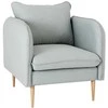 Fotelis Customform Kėdė, POSH WOOD- platyna(et90), 89x80x90 cm, Platinos Pilka