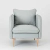 Fotelis Customform Kėdė, POSH WOOD- platyna(et90), 89x80x90 cm, Platinos Pilka