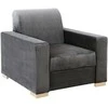 Fotelis Customform Kėdė, STABLE, 95x90x82 cm, Gelsvai Pilka