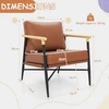 Fotelis Promotions Akcentinė kėdė 70x74x86 cm Ruda PU oda