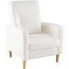 Fotelis Promotions Apmušta sofa-kėdė, 76x69x92 cm, balta