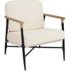Fotelis Promotions Lounge kėdė 73x67x66 cm smėlio spalvos metalas
