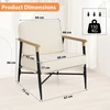 Fotelis Promotions Lounge kėdė 73x67x66 cm smėlio spalvos metalas
