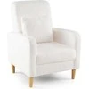 Fotelis Promotions Apmušta sofa-kėdė, 76x69x92 cm, balta