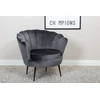 Fotelis Venture Design Sofa, Calais viengulė, 77x76x83 cm, Tamsiai pilka