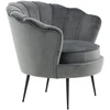 Fotelis Venture Design Sofa, Calais viengulė, 77x76x83 cm, Tamsiai pilka