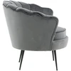 Fotelis Venture Design Sofa, Calais viengulė, 77x76x83 cm, Tamsiai pilka