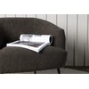 Fotelis Venture Design Vieno sėdynės sofa, Derry, 79x68.5x70 cm, Tamsiai pilka