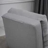 Fotelis HOMCOM 2-in-1 sulankstomas grindų krėslas-lova su reguliuojamu atlošu, grindų sofa su dekoratyvine pagalvėle, grindų sėdynės pagalvė svetainei, miegamajam, lino audinys, pilka spalva