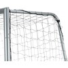 Sportnow HOMCOM Futbolo vartai su PE tinkleliu, futbolo vartai vaikams ir suaugusiems, 300 x 120 x 200 cm, plienas, PE, sodui, futbolo treniruotėms, pilkos spalvos
