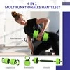 SPORTNOW 4-in-1 hantelių rinkinys, 20 kg, reguliuojami svarmenys, štanga, virdulys (kettlebell), atsispaudimų rankenos, profesionaliam jėgos treniruočių ir svorių kilnojimo sportui namuose