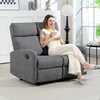 Fotelis HOMCOM 2 vietneutterflyų sofa, individualiai reguliuojami atlošai, kojų atrama, audinio apmušalas, plienas, pilka
