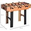 HOMCOM 4-in-1 universalus žaidimų stalas, daugiafunkcis stalas su stalo futbolu, oro rituliu, stalo tenisu, biliardu, 87x43x73 cm | Aosom