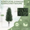 HOMCOM dirbtinių kiparisų rinkinys (2 vnt.) su smaigu, 100 cm, plastikiniai dirbtiniai augalai, tikroviškas dirbtinis medis, dekoracija biurui, svetainei, miegamajam, sodui
