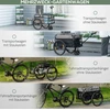 HOMCOM 2-in-1 dviračio priekaba krovininė priekaba transportavimo vežimėlis dviračiui su 20 colių pneumatiniais ratais 40 kg keliamosios galios 130 x 64 x 64/103 cm