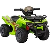 HOMCOM mini elektrinis keturratis vaikams, ATV vaikiškas automobilis su priekiniu žibintu, vaikiškas motociklas 18-36 mėnesių vaikams, žalias