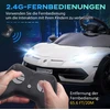 Homcom Vaikiškas elektrinis automobilis 12V Elektrinė transporto priemonė su 2.4G nuotolinio valdymo pulteliu, MP3 grotuvu, garso signalu, šviesomis, 3-5 metų, balta