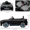 HOMCOM vaikų elektrinio automobilio nuotolinio valdymo žibintai MP3 grotuvas 3-5 km/val