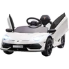 Homcom Vaikiškas elektrinis automobilis 12V Elektrinė transporto priemonė su 2.4G nuotolinio valdymo pulteliu, MP3 grotuvu, garso signalu, šviesomis, 3-5 metų, balta