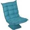 HOMCOM grindų kėdė, reguliuojama grindų sofa, besisukanti, meditacijos kėdė, poilsio kėdė, „Lazy“ sofa, svetainei, biurui, mėlyna