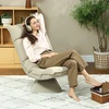 HOMCOM grindinis krėslas, 360° besisukantis, 5 padėčių reguliuojamas atlošas, sulankstoma grindų sofa, paminkštintas meditacijos krėslas, „Lazy Sofa“ svetainei, žaidimams ir skaitymui, smėlio spalvos