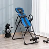 HOMCOM sulankstomas inversijos stalas, gravitacijos treniruoklis su ratukais, reguliuojamas nugaros atlošas, metalas ir ABS, juoda ir mėlyna spalvos, 132x71x145 cm