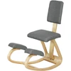 HOMCOM ergonominė kėdė klūpėjimui, sveikatingumo kėdė namams, biurui, meditacijai, pilka