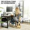 HOMCOM ergonominė kėdė klūpėjimui, sveikatingumo kėdė namams, biurui, meditacijai, pilka