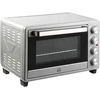 Gruzdintuvė HOMCOM mini orkaitė 32L, 1600W, elektrinė orkaitė su trupinių padėklu, nerūdijantis plienas ir stiklas, sidabrinė, 52,2x38,1x33,5cm