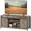 TV staliukas HOMCOM TV spintelė, televizoriaus staliukas iki 60 colių televizoriams, televizoriaus stovas su 2 spintelėmis ir 2 lentynomis, televizoriaus spintelė svetainei, 120 x 40 x 54 cm, ruda