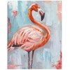 Home4You Tapyba aliejiniais dažais 80x100cm, flamingas