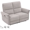 Home4You Sofa-reglaineris DAMIKA 2 vietų Elektrinis Pilka