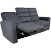 Home4You Sofa Gaston 3 – vietų reglaineris, elektrinis, pilkas aksomas