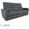 Home4You Sofa Gaston 3 – vietų reglaineris, elektrinis, pilkas aksomas