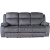 Home4You GENTRY 3-vietė sofa su rankiniu mechanizmu, pilka