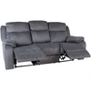 Home4You GENTRY 3-vietė sofa su rankiniu mechanizmu, pilka