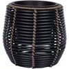 Home4You Vazonas D28xH26cm Tamsiai pilka