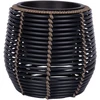 Home4You Vazonas D28xH26cm Tamsiai pilka