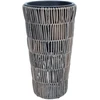 Home4You Augalų laikiklis WICKER D28xH50cm, pilkas