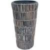 Home4You Augalų laikiklis WICKER D28xH50cm, pilkas