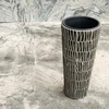 Home4You Augalų laikiklis WICKER D28xH50cm, pilkas