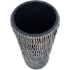 Home4You Augalų laikiklis WICKER D28xH50cm, pilkas