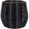 Home4You Gėlių vazonas WICKER D45xH40cm, juodas/rudas