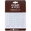 Home4You Baldus apsaugantys silikono padukai, diametras 8 mm, 35 vnt., skaidrūs