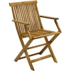 Lauko baldų komplektas Home4You Balkono baldų komplektas FINLAY, stalas ir 2 kėdės (13182), 60x60x72 cm, sulankstomas, mediena: akacija, apdaila: alyvuotas