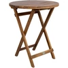 Lauko baldų komplektas Home4You Balkono komplektas GWEN D60cm stalas ir 2 kėdės