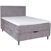 Home4You Continental bed LAARA 120x200 cm, pilkšvai smėlio spalvos