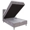 Home4You Continental bed LAARA 90x200 cm, pilkšvai smėlio spalvos