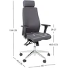 Home4You Biuro kėdė SMART EXTRA 60x63,5-70x114-123 cm